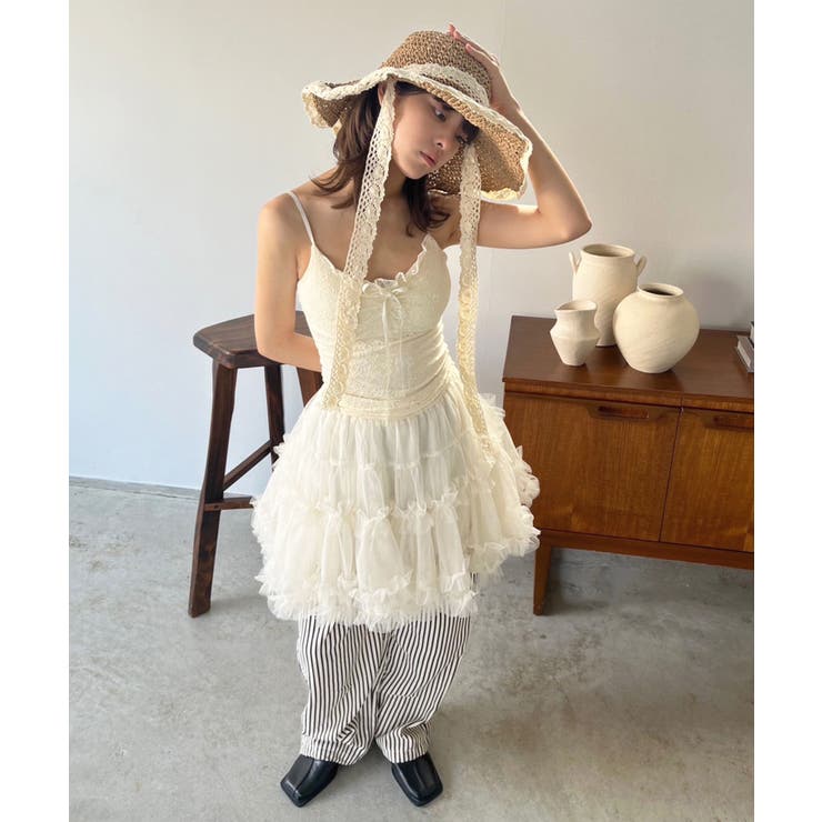 オーバーレースブラキャミソール | Jewelobe | 詳細画像14 