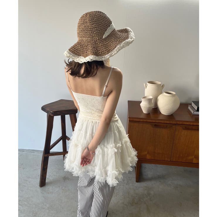 オーバーレースブラキャミソール | Jewelobe | 詳細画像16 