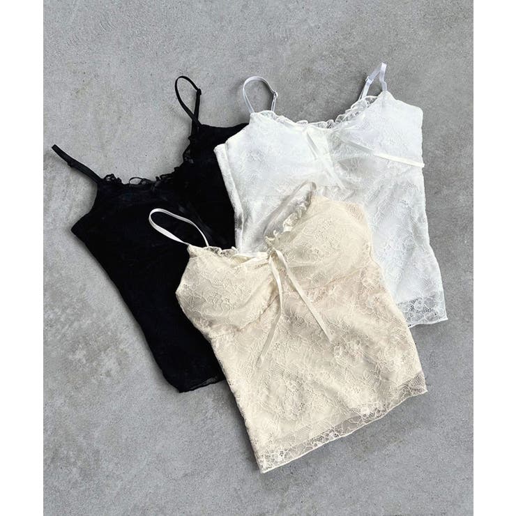 オーバーレースブラキャミソール | Jewelobe | 詳細画像31 