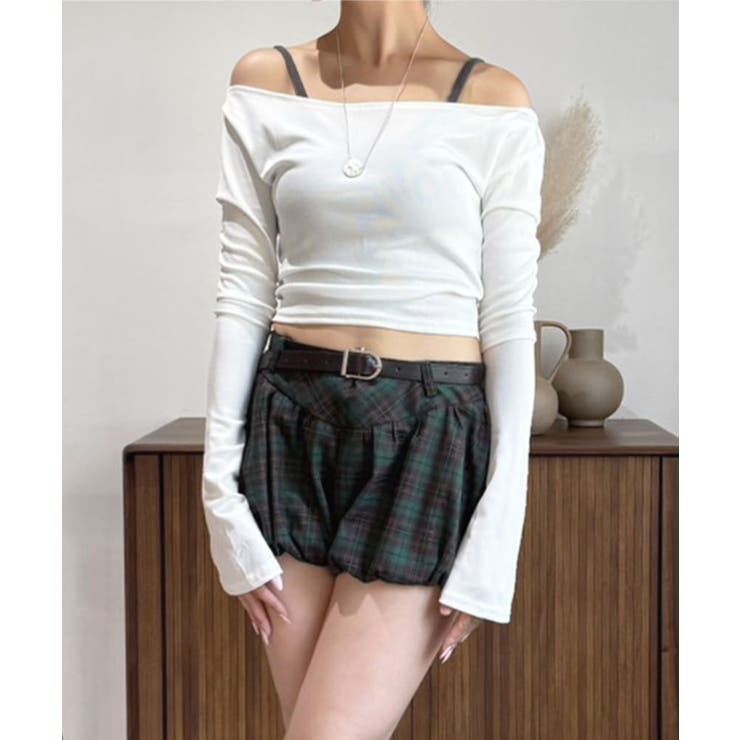 ルーズネックフードタイトカットソー | Jewelobe | 詳細画像1 