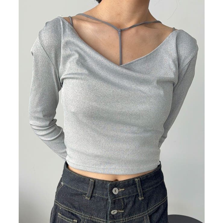 ルーズネックフードタイトカットソー | Jewelobe | 詳細画像17 