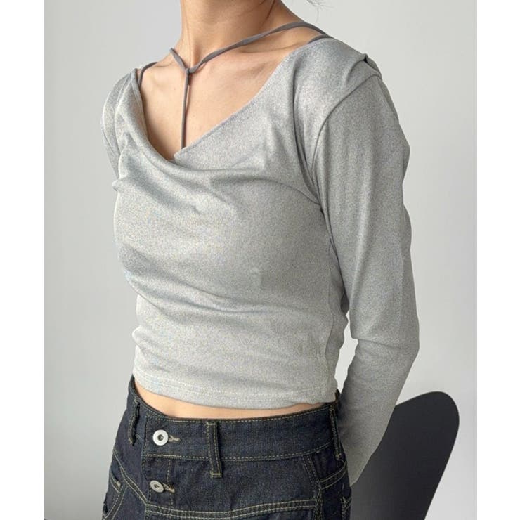 ルーズネックフードタイトカットソー | Jewelobe | 詳細画像18 