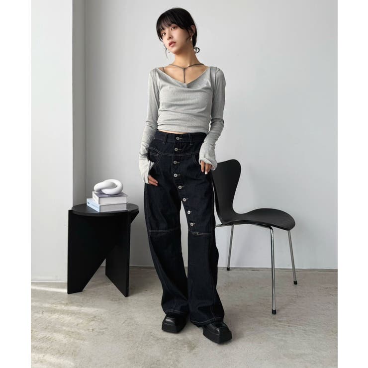 ルーズネックフードタイトカットソー | Jewelobe | 詳細画像20 