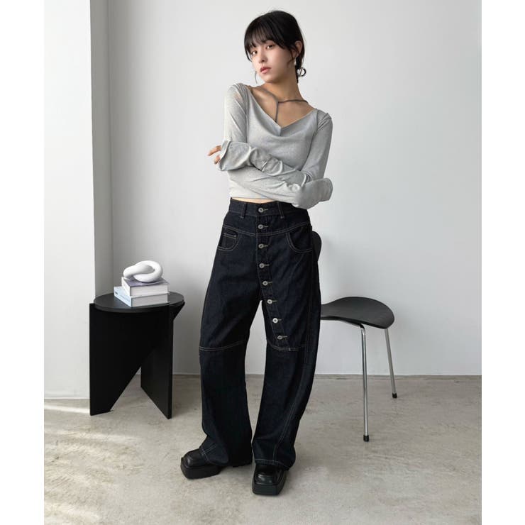 ルーズネックフードタイトカットソー | Jewelobe | 詳細画像21 