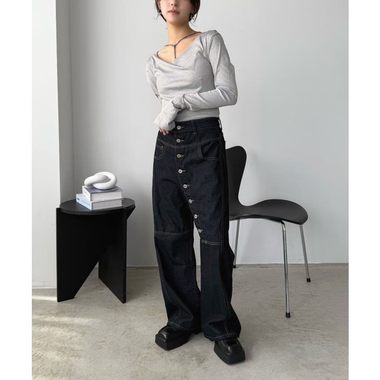 ルーズネックフードタイトカットソー | Jewelobe | 詳細画像22 