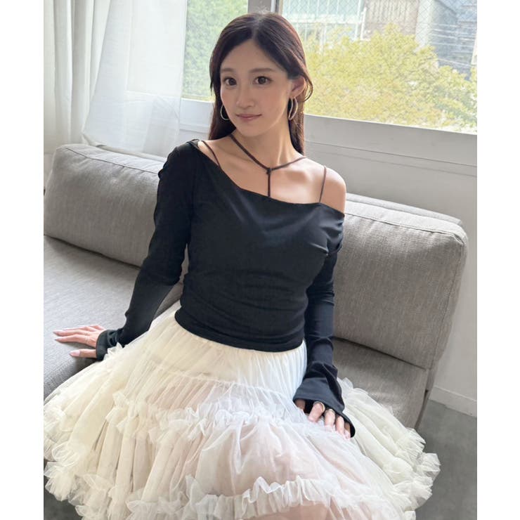 ルーズネックフードタイトカットソー | Jewelobe | 詳細画像28 