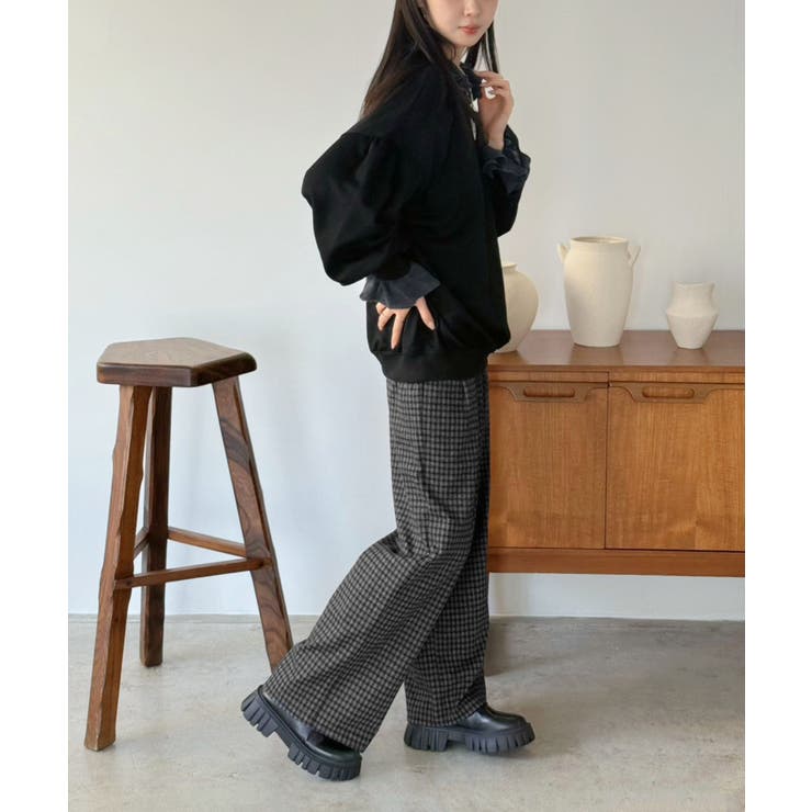 バックディープVネックボリュームウラゲプルオーバー | Jewelobe | 詳細画像21 