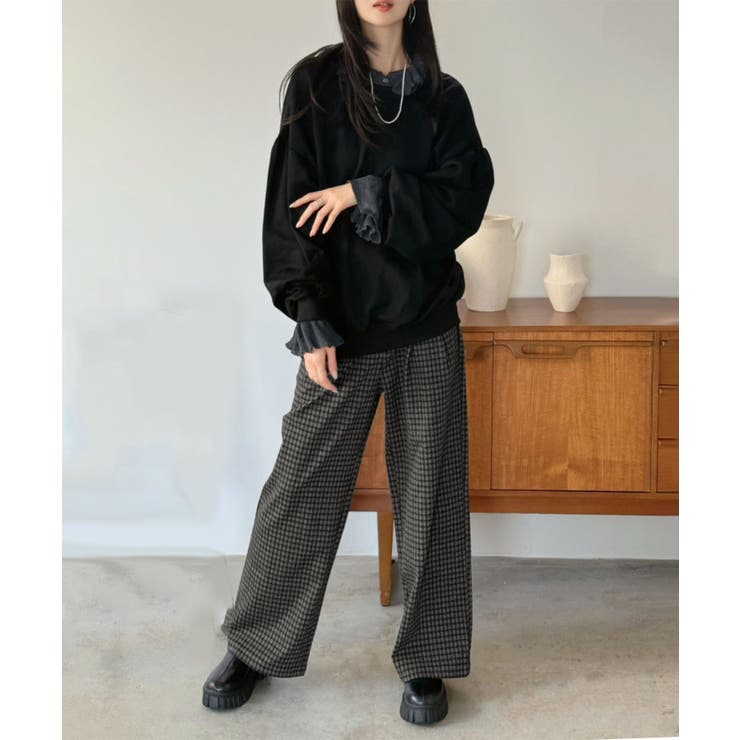 バックディープVネックボリュームウラゲプルオーバー | Jewelobe | 詳細画像22 