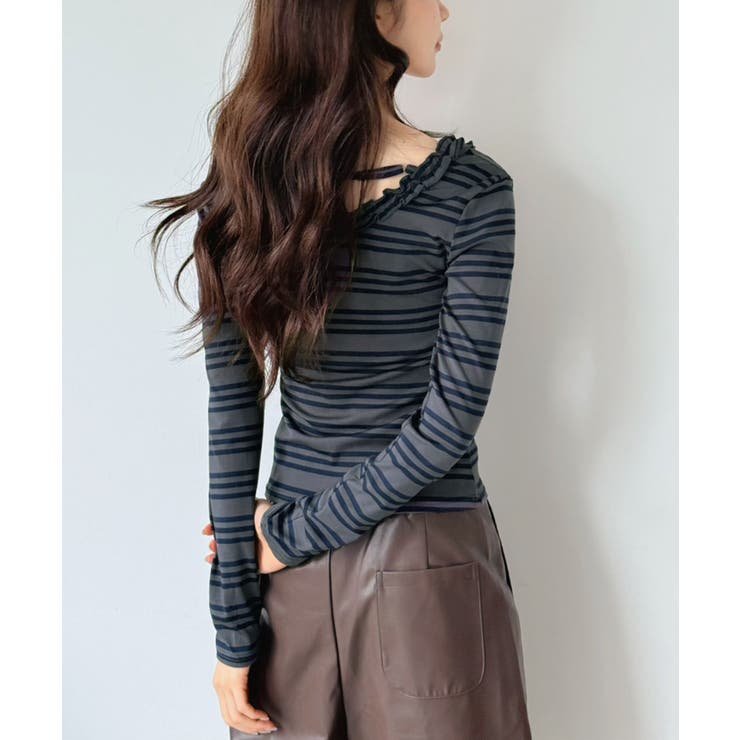 バックストラップボーダータイトカットソー | Jewelobe | 詳細画像19 