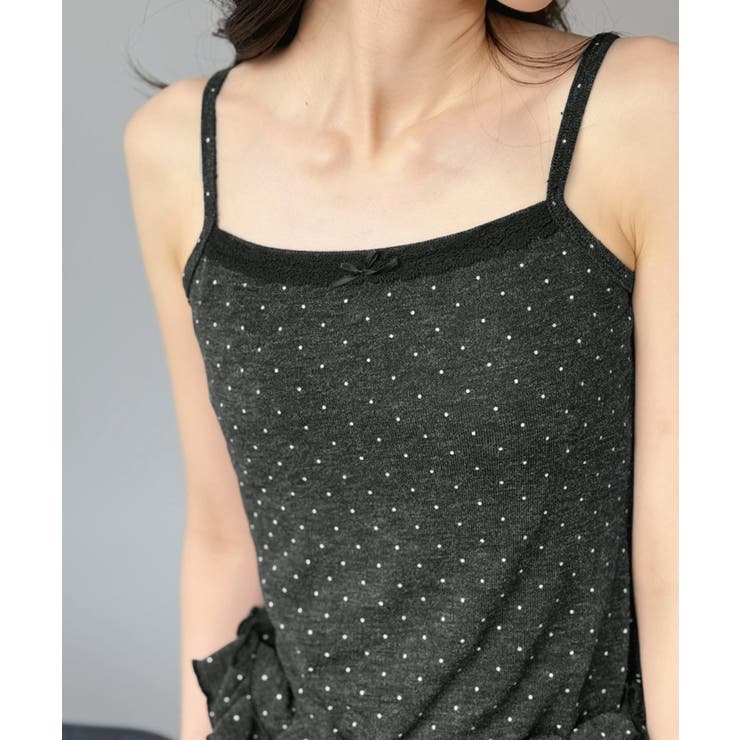 ショートカーディガン×ドットフリルキャミソールアンサンブル | Jewelobe | 詳細画像25 