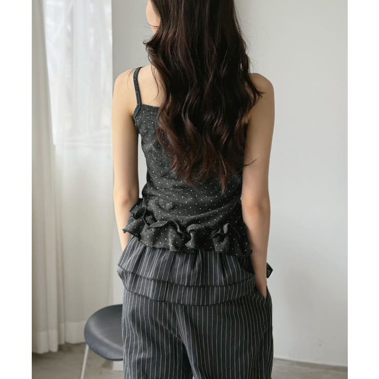 ショートカーディガン×ドットフリルキャミソールアンサンブル | Jewelobe | 詳細画像28 