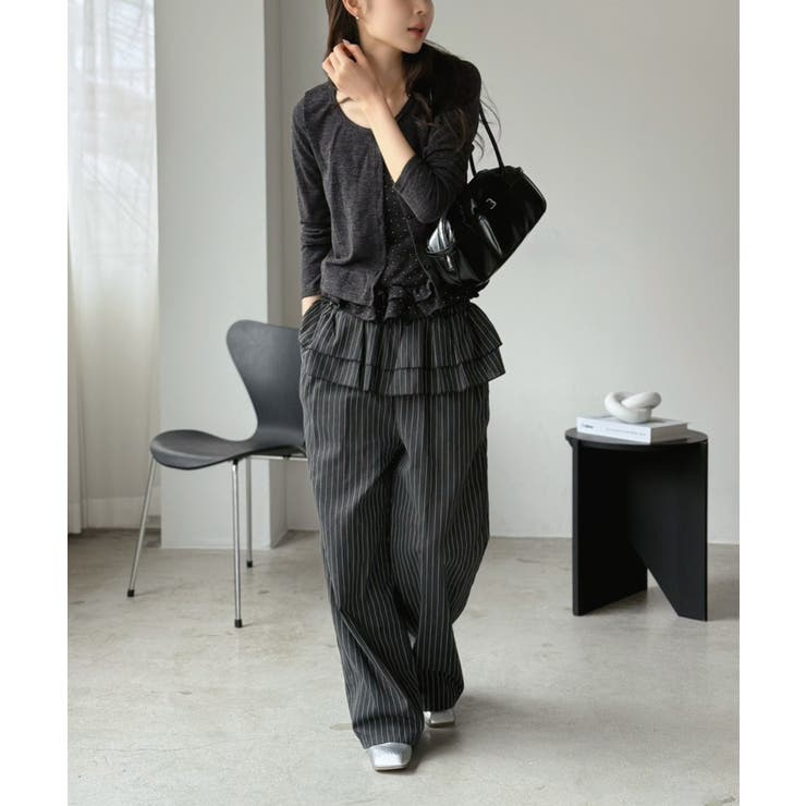 ショートカーディガン×ドットフリルキャミソールアンサンブル | Jewelobe | 詳細画像31 