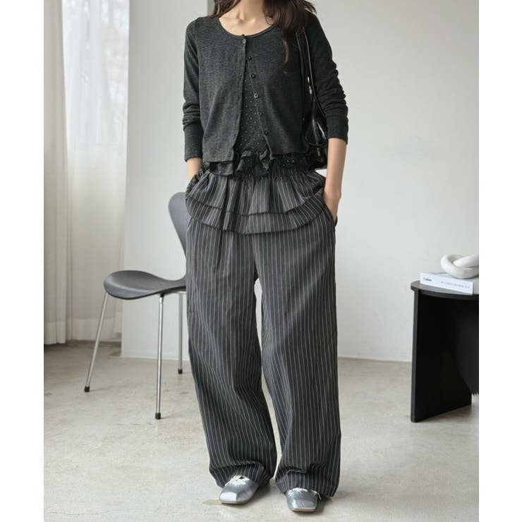 ショートカーディガン×ドットフリルキャミソールアンサンブル | Jewelobe | 詳細画像32 