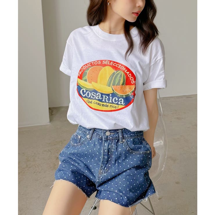 フルーツロゴプリントTシャツ | Jewelobe | 詳細画像2 