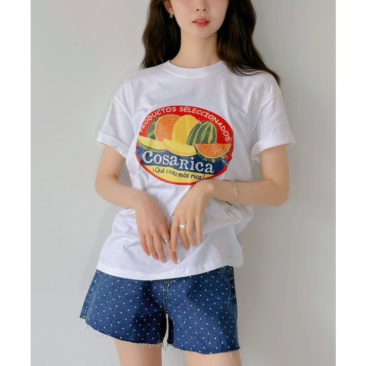 フルーツロゴプリントTシャツ | Jewelobe | 詳細画像3 