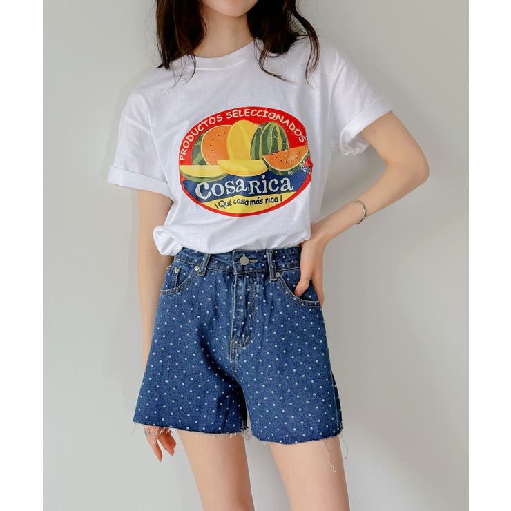 フルーツロゴプリントTシャツ | Jewelobe | 詳細画像6 