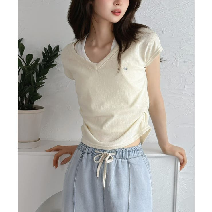 配色レイヤードTシャツ | Jewelobe | 詳細画像30 