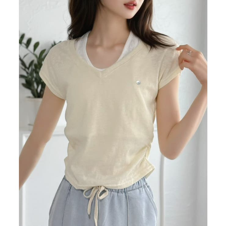 配色レイヤードTシャツ | Jewelobe | 詳細画像32 