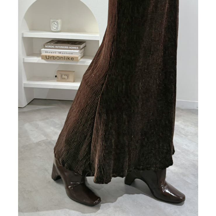 リンクルベロアマキシセミマーメイドスカート | Jewelobe | 詳細画像24 