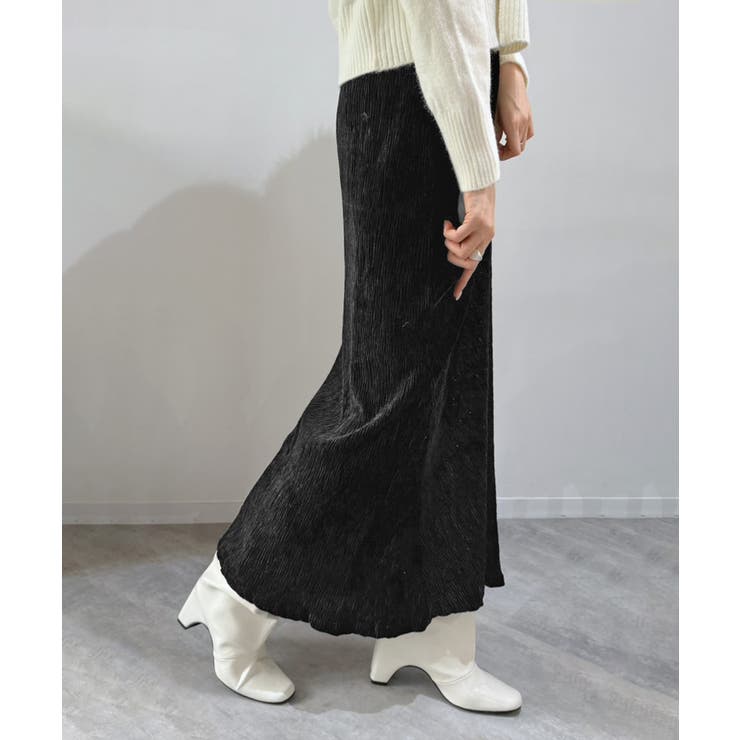 リンクルベロアマキシセミマーメイドスカート | Jewelobe | 詳細画像31 