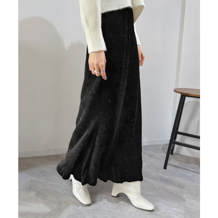 リンクルベロアマキシセミマーメイドスカート | Jewelobe | 詳細画像32 