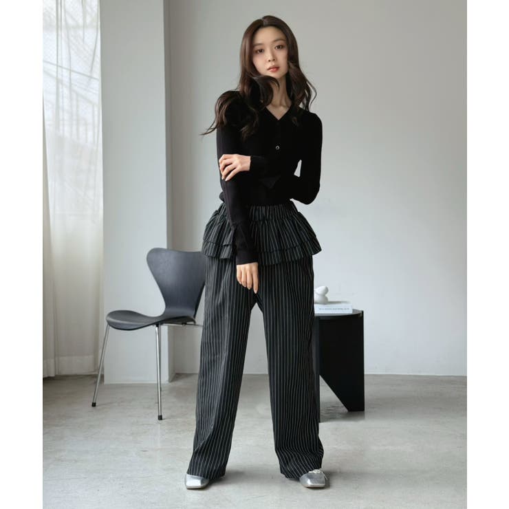 ダブルカフスヘンリーVネックニットトップス | Jewelobe | 詳細画像37 