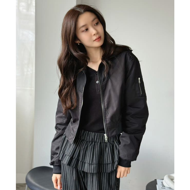 ハイネックショートライトブルゾン | Jewelobe | 詳細画像40 