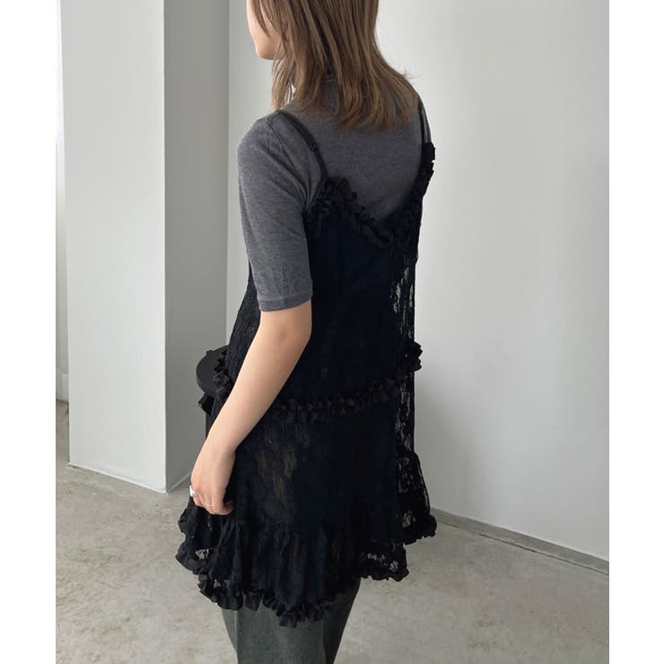 フリル×レースビスチェディテールキャミチュニック | Jewelobe | 詳細画像24 