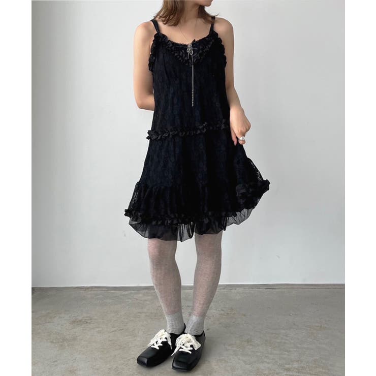 フリル×レースビスチェディテールキャミチュニック | Jewelobe | 詳細画像27 