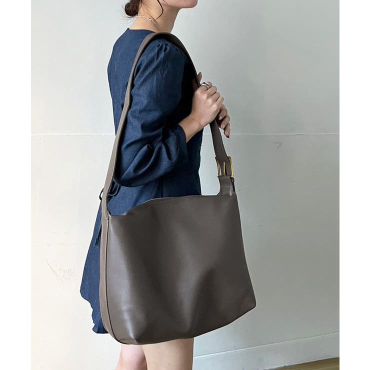 フェイクレザースクエアショルダーバッグ | Jewelobe | 詳細画像3 