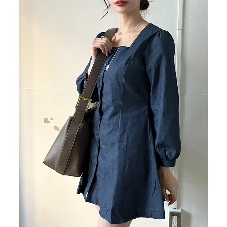 フェイクレザースクエアショルダーバッグ | Jewelobe | 詳細画像4 