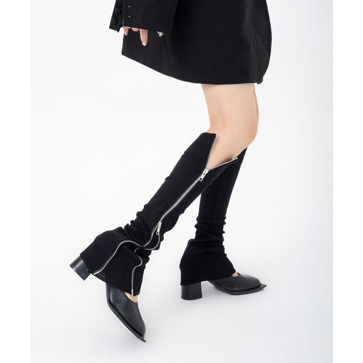 サイドジップタイトリブレッグウォーマー | Jewelobe | 詳細画像6 