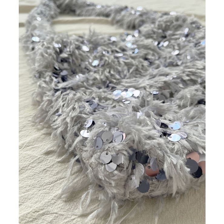 フェザー×スパンコールショルダーミニバッグ | Jewelobe | 詳細画像13 