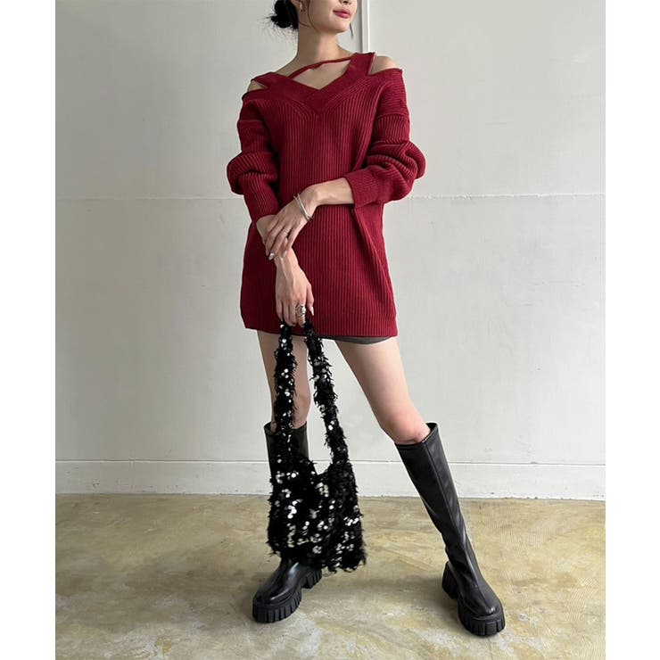 フェザー×スパンコールショルダーミニバッグ | Jewelobe | 詳細画像21 