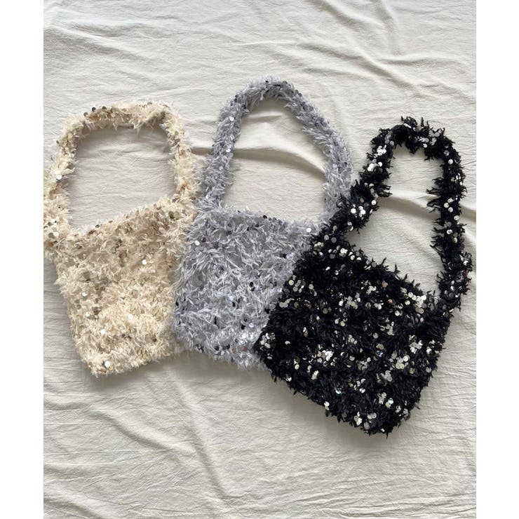 フェザー×スパンコールショルダーミニバッグ | Jewelobe | 詳細画像23 