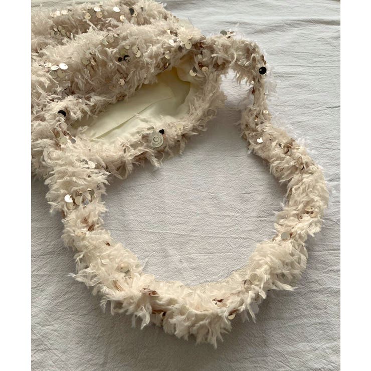 フェザー×スパンコールショルダーミニバッグ | Jewelobe | 詳細画像7 