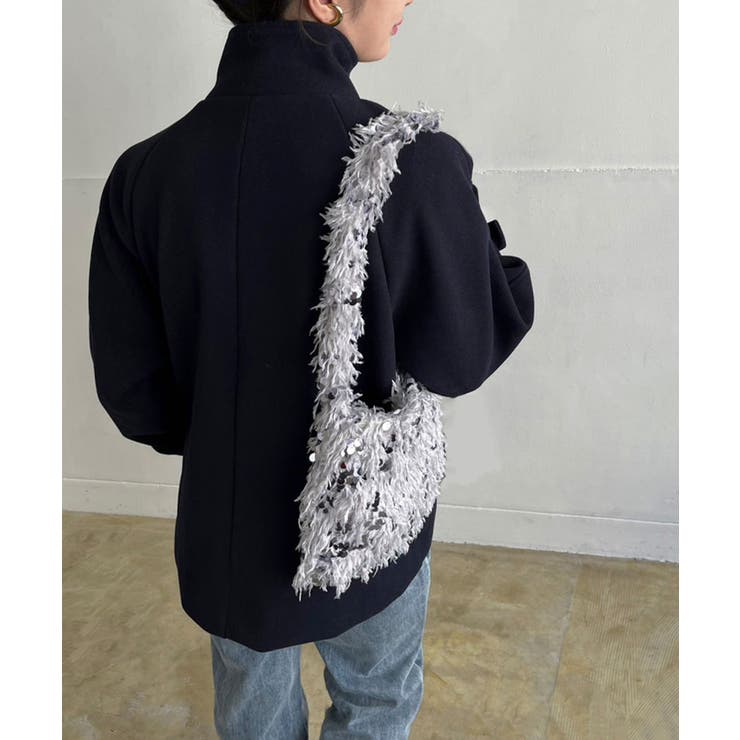 フェザー×スパンコールショルダーミニバッグ | Jewelobe | 詳細画像9 