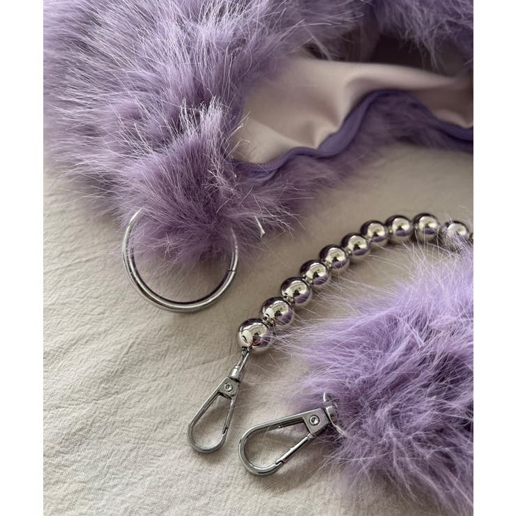 ダブルストラップラウンドフェイクファーバッグ | Jewelobe | 詳細画像14 