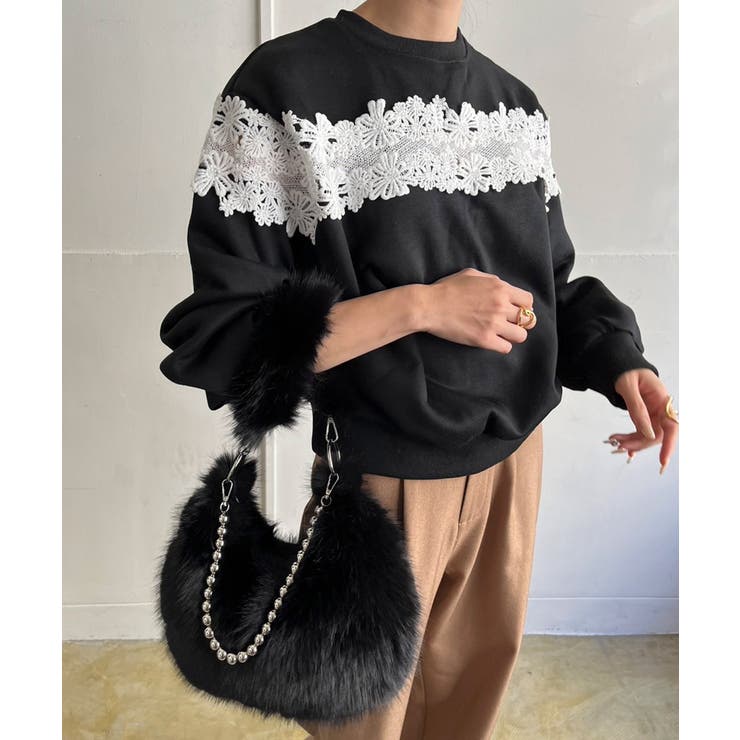 ダブルストラップラウンドフェイクファーバッグ | Jewelobe | 詳細画像20 