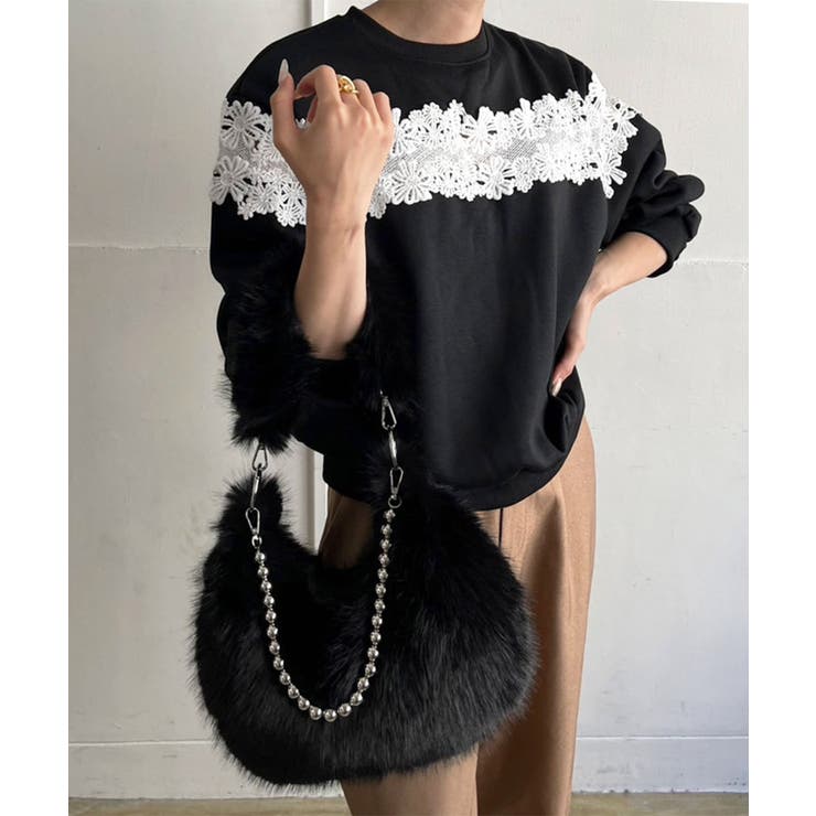 ダブルストラップラウンドフェイクファーバッグ | Jewelobe | 詳細画像21 