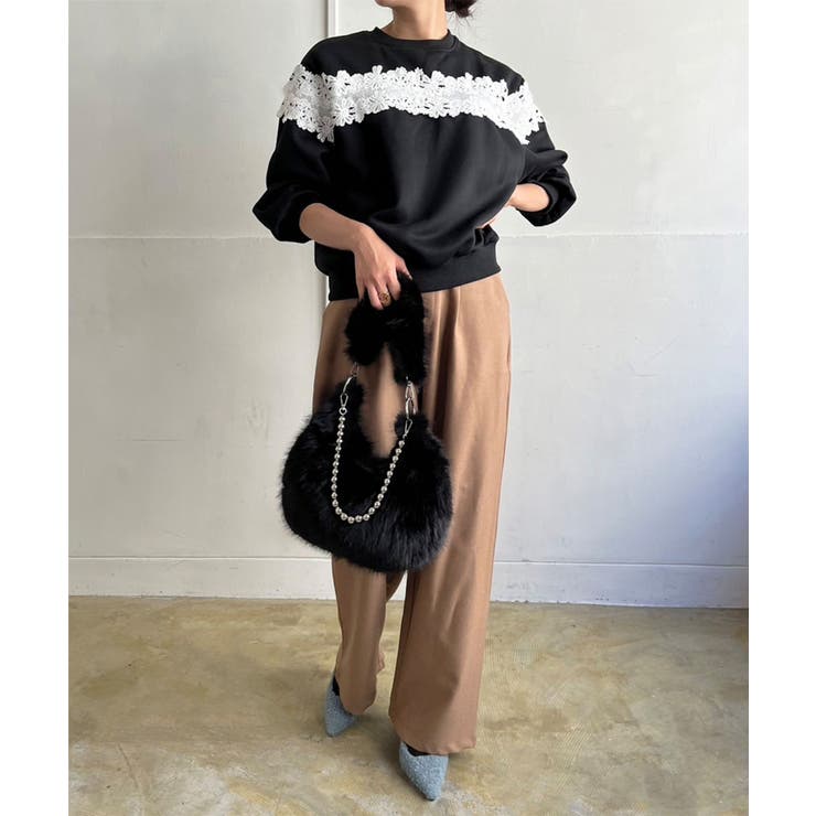 ダブルストラップラウンドフェイクファーバッグ | Jewelobe | 詳細画像23 