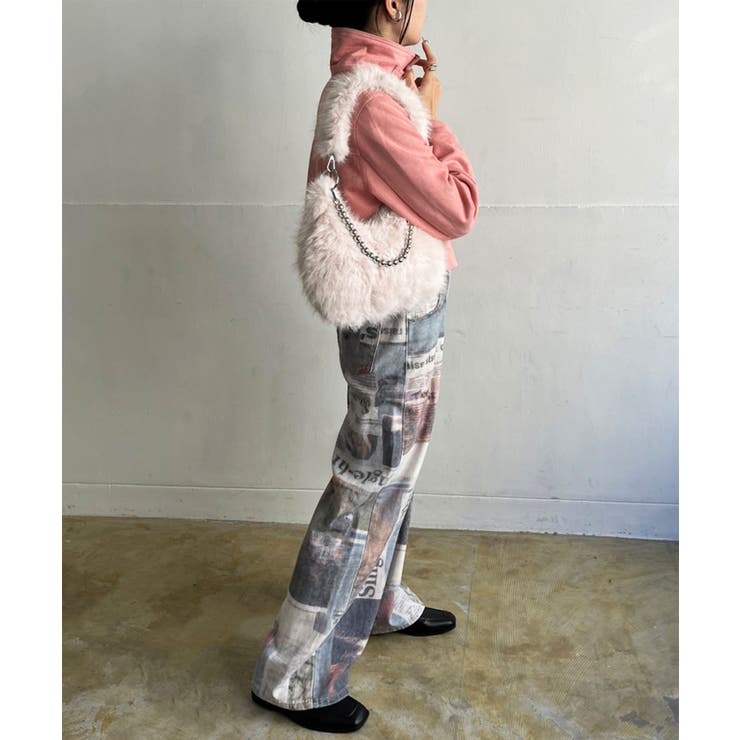 ダブルストラップラウンドフェイクファーバッグ | Jewelobe | 詳細画像6 