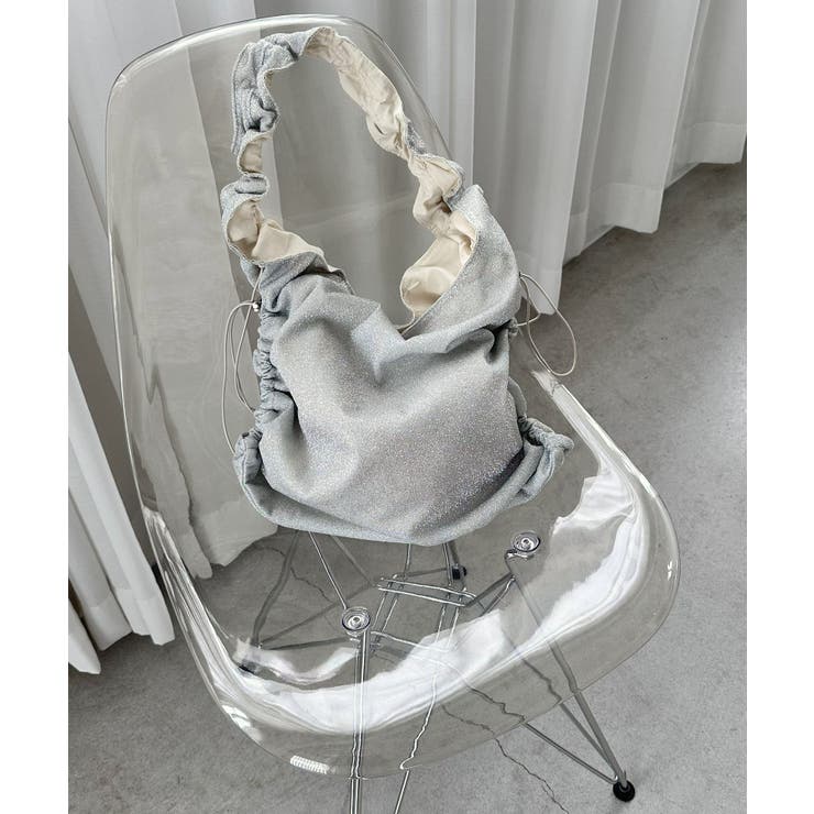 ライトグレー | シルエットアレンジラメショルダーバッグ | Jewelobe