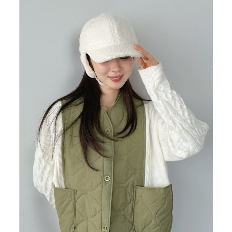 イヤーマフ付きボアキャップ | Jewelobe | 詳細画像2 