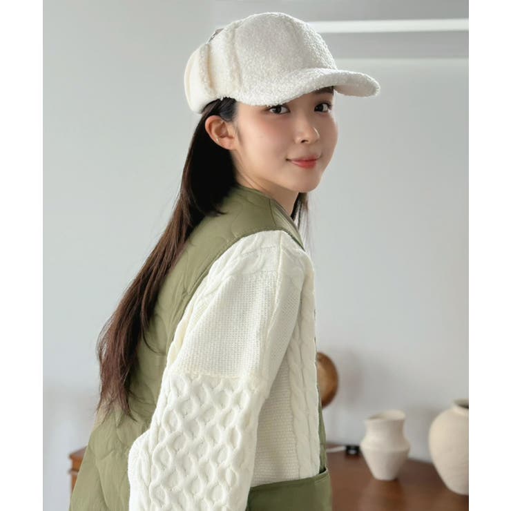 イヤーマフ付きボアキャップ | Jewelobe | 詳細画像3 