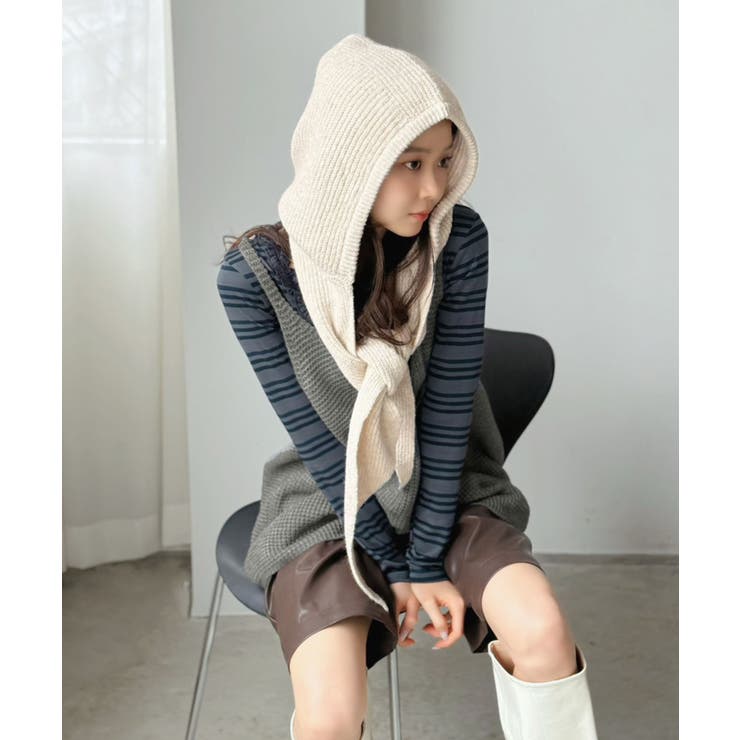 ニットバラクラバマフラー | Jewelobe | 詳細画像35 