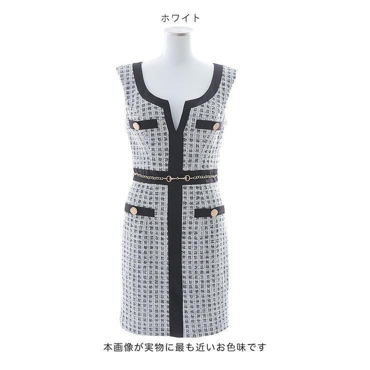 Jewels チェック柄ツイードノースリーブ　S 7920sbdzw_2309_3_1.jpg