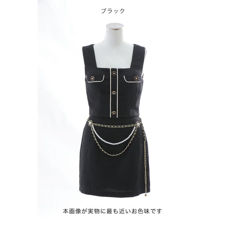 チェーンベルト セットアップ ノースリーブ[品番：SGRW0000107 
