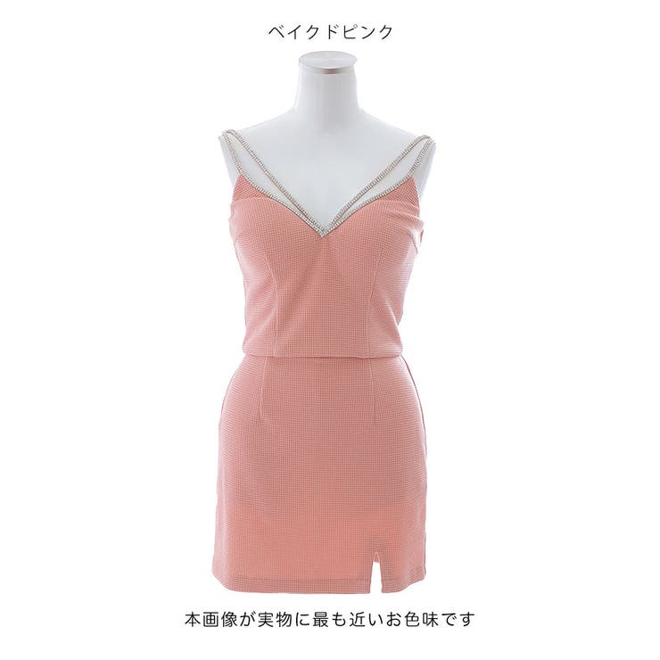 JEWELS ワッフルセットアップドレス ワッフルセットアップドレス/キャミソール/ノースリーブ