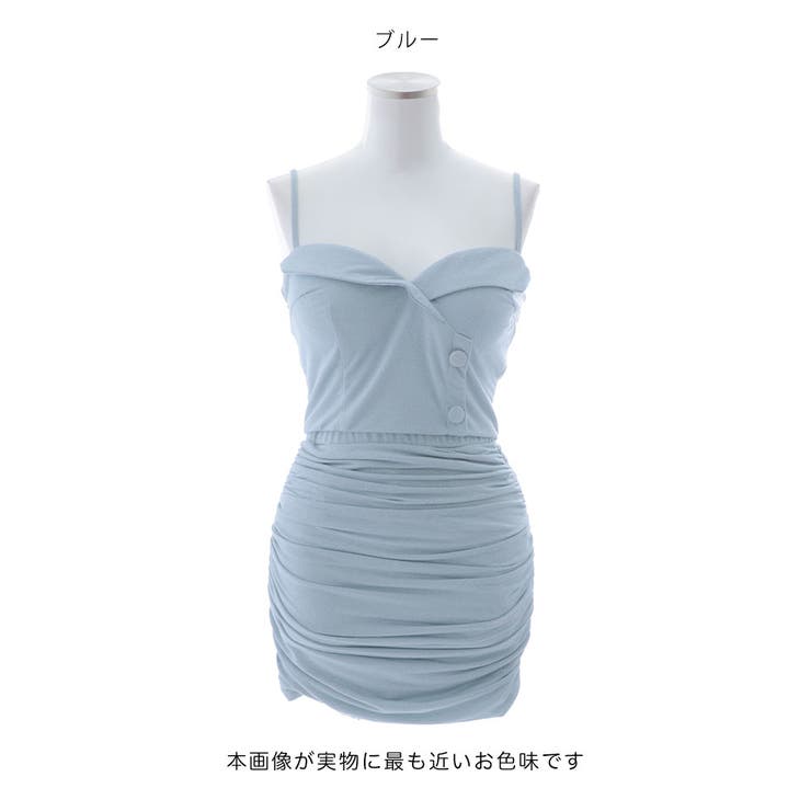 ラメギャザーセットアップドレス グリッター 谷間見せ[品番：SGRW0000146]｜DressShop JEWELS（ドレスショップジュエルズ ）のレディースファッション通販｜SHOPLIST（ショップリスト）